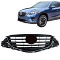 Silscvtt Black Front Upper Grille With Silver Molding Replacement For Cx-5 2015-2016 Ka0g50710b Ma1200208 
