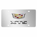 Ipick Image Made For Cadillac Xts Crest 3d Dual Logo Mirror Chrome Stainless Steel License Plate