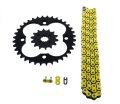 Fits Honda 400ex Trx400ex 520-94 Yellow Non O Ring Chain Sprocket Black 14 36
