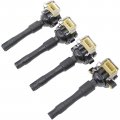 Set Of 4 Aip Electronics Premium Ignition Coil On Plug Cop Pencil Pack Compatible With 1996-2003 Bmw Oem Fit C3 X 4