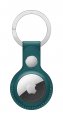 Apple Airtag Leather Key Ring Forest Green 
