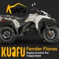 Fender Flares For 2015-2021 Can Am Outlander 450 500 570 Splash Shield Guards Mud Guard Replacement 715001909 W Red Reflectors