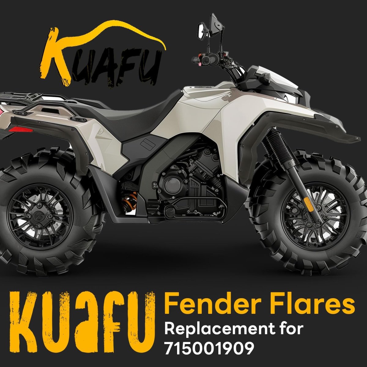 Fender Flares For 2015-2021 Can Am Outlander 450 500 570 Splash Shield Guards Mud Guard Replacement 715001909 W Red Reflectors