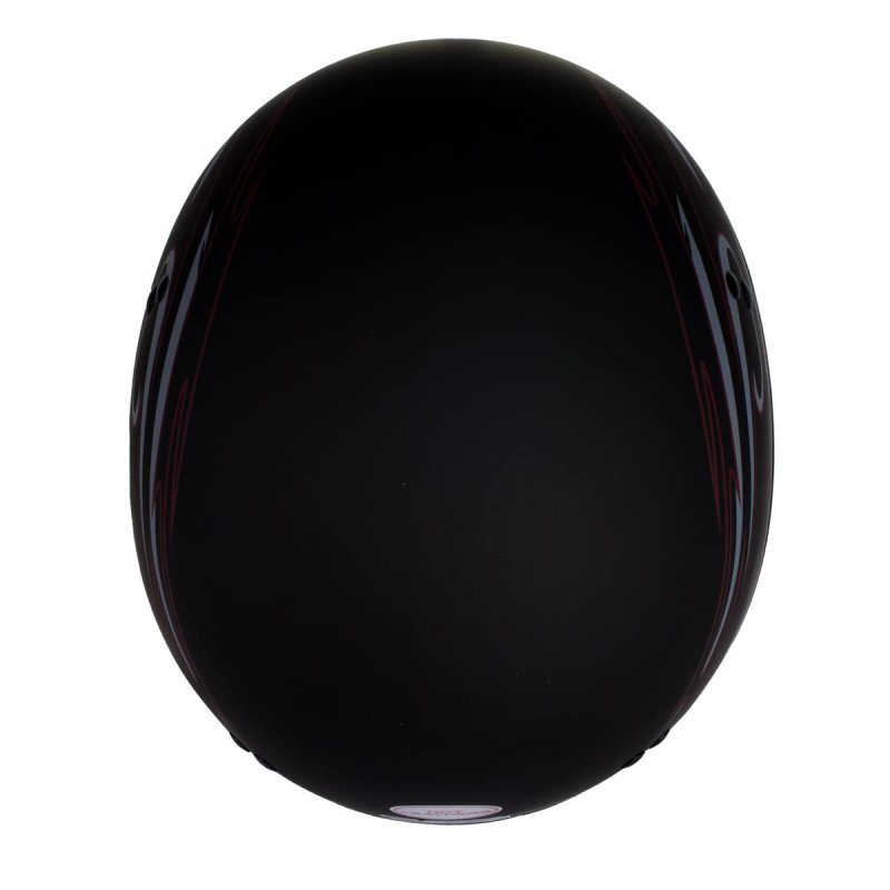 Hot Leathers T68 Tribal Black Advanced Dot Approved Motorcycle Skull Cap Half Helmet For Men And Women Biker Medium