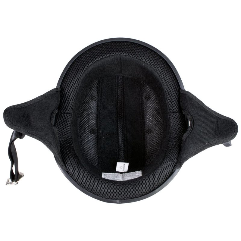 Hot Leathers T68 Tribal Black Advanced Dot Approved Motorcycle Skull Cap Half Helmet For Men And Women Biker Medium