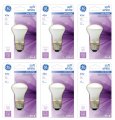 Case Of 6 Ge 64549 Soft White R16 40-watt 225 Lumen Medium Base E-26 Dimmable Incandescent Light Bulb