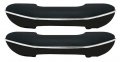 Oer Black Black Armrest Set With Stainless Trim 1955-1966 Chevy Gm Pickup Truck 