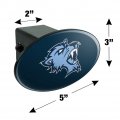 Baruch College Primary Logo Oval Tow Hitch Cover Trailer Plug Insert 2