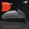 A-premium Passenger Side Power Door Mirror Compatible With Chevrolet Cruze 2013-2015 Limited 2016 Heated Manual Folding Black