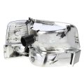 Auto Dynasty Chrome Houisng Clear Corner Headlight W Bumper Lamps Tool Kit Compatible With Ford F-150 F-250 F-350 92-96
