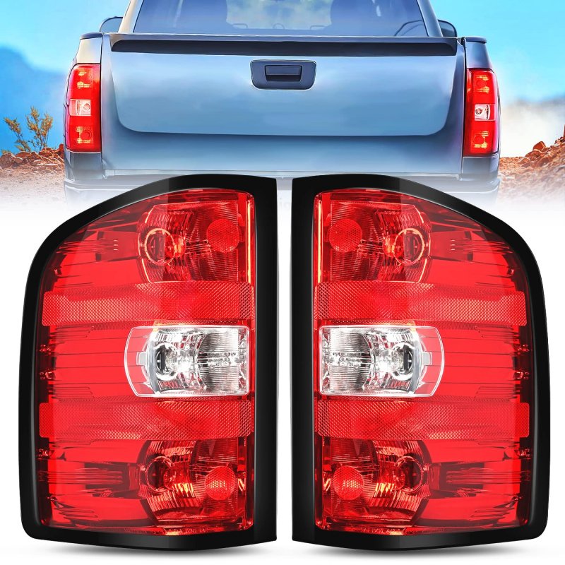 Nilight Taillight Assembly For 2007 2008 2009 2010 2011 2012 2013 2014 Chevy Silverado 1500 2500hd 3500hd 2007-2013 Gmc Sierra