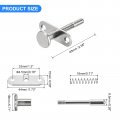 Uxcell Plunger Latches 6 5x55mm 0 26x2 17inch Steel Spring-loaded Bolt Latch For Furniture Bed Door 2pcs