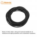 Uxcell Nitrile Rubber Seal Strip 2mm 0 08 Diameter X 4 Meters 13 12ft Long Round Solid Weather Stripping For Reduce Noise Shock