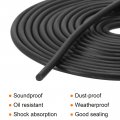 Uxcell Nitrile Rubber Seal Strip 2mm 0 08 Diameter X 4 Meters 13 12ft Long Round Solid Weather Stripping For Reduce Noise Shock