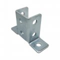 2 Pack 8 Hole Wing Shaped 90 Degree Connector Bracket For All 1-5 Strut Channel 3 Way Cross Section Heavy Duty 