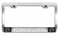 I D Rather Be Catching Redbreast Sunfish Fishing Chrome Metal License Plate Frame Tag Holder M40 