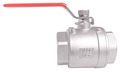 2 Npt 304 Stainless Steel Ball Valve Full Port Red Handle Non-locking 