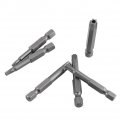 5 Point Tamper Proof Torx Star Screwdriver Bit 8 Pcs 1 4 Hex Shank T8 T40 50mm Long Steel Magnetic Security Bits Set