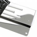 Kuafu Radiator Support Compatible With 1978-1988 G-body Mirror Stainless Steel Bead Rolled Upper Bracket