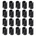 Uxcell 72pcs Wire Shelving Shelf Lock Clips Plastic For 1 2 Post Sleeves Replacements System Black