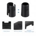 Uxcell 72pcs Wire Shelving Shelf Lock Clips Plastic For 1 2 Post Sleeves Replacements System Black