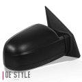 Manual Side View Door Mirror Pair For Hyundai Tucson 05-09 Black Textured Finish Adjustment And Folding Convex Lens Hy1320150