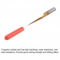Uxcell 10pcs Wood Carving Router Bit Titanium Coated Solid Carbide Cnc Engraving V Groove Bits 1 8 3 175mm Shank 0 1mm Tip 15