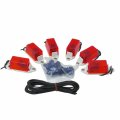 Blazer B486crk Mini Rectangular Side Clearance Marker Light Kit Red 6 Pack 