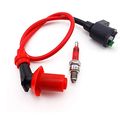 Tc-motor Red Racing Ignition Coil 3 Electrode A7tc Spark Plug For Eton Viper 50 70 90 Rxl50 50cc Rxl70 70cc Rxl90 Atv Quad Four 