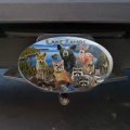 Lake Tahoe California Ca Nevada Nv Animals Bear Cougar Deer Oval Tow Trailer Hitch Cover Plug Insert