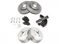 Marketplace Auto Parts Front And Rear Ceramic Brake Pad Rotor Shoe Drum 6 Piece Kit Compatible With 1998-2002 Toyota Corolla 