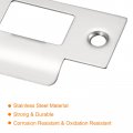 Uxcell Door Strike Plate 70mm X 40 3mm 201 Stainless Steel Latch Deadbolt For Frame Jamb Silver