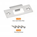 Uxcell Door Strike Plate 70mm X 40 3mm 201 Stainless Steel Latch Deadbolt For Frame Jamb Silver