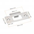 Uxcell Door Strike Plate 70mm X 40 3mm 201 Stainless Steel Latch Deadbolt For Frame Jamb Silver