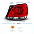 Amerilite L E D Taillights Red Clear For Lexus Gs300 400 430 Passenger And Driver Side