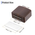 8 Set Cabinet Door Catch Magnetic Latch Lock Adhesive For Cupboard Kitchen Closet Wardrobe Bronze