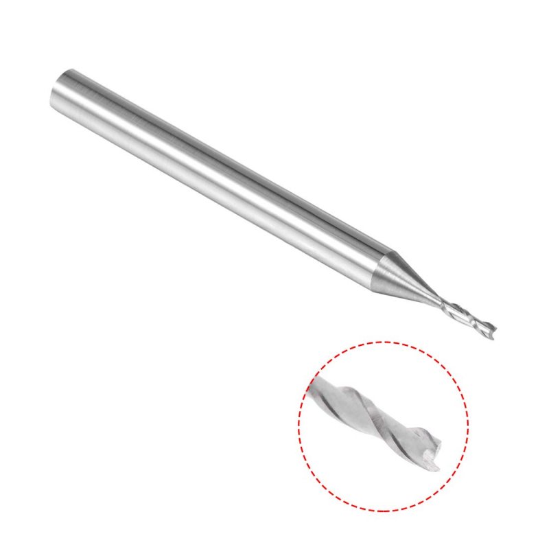 5pcs 1 8 Shank 0mm X 6mm Carbide End Mill Cnc Router Bits 2 Flute Milling Bit For Acrylic Pvc Mdf Wood