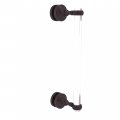 Allied Brass Pg-407t-12sm Pacific Grove Collection 12 Inch Single Side Twisted Accents Shower Door Pull Antique Bronze 