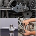 Uxcell 2sets Trailer Nut Kit Carbon Steel 1 4 Hex Castle 1 Washer 2 25 Split Cotter Pin For Spindle Shaft