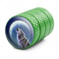 Wolf Howling At The Moon Valve Stem Caps For Tire Rim Wheel Aluminum Green