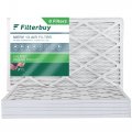 Filterbuy 10x20x1 Air Filter Merv 13 Optimal Defense 6-pack Pleated Hvac Ac Furnace Filters Replacement Actual Size 9 50 X 19 0 