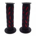 Sport Bike Motorcycle Bean Style Engraved Gel Grips Red For Aprilla Bmw Ducati Triumph Yamaha Kawasaki Suzuki Polaris Dirt 