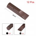 Uxcell 12pcs 25mm Long 1 4 Hex Shank Sl7 Slot High Quantity Screwdriver Bits S2 Alloy Steel