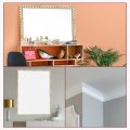 Uxcell Flexible Wall Trim Molding 0 6 X 16 Ft Peel And Stick Edge Waterproof For Home Decor On The Cabinet Mirror Frame Diy