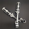 Xkh Group Motorcycle Chrome Long Angled Adjustable Peg Mounting Kit Skull Zombie Footrest For V-star Roadstar Suzuki Boulevard