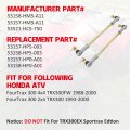 Tie Rod Assy Sets Left And Right Compatible With Honda Fourtrax 300 2x4 Tr 1993-2000 300 4x4 Trx300fw 1988-2000