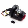 Httmt Black Custom Led Tail Light Integrated Compatible With Bobber Chopper Cruiser Street Bike