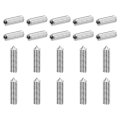 40pcs Set Screws M5x20mm 304 Stainless Steel Cone Point Hex Socket Grub For Machinery Home Repairs And Fixtures Silver 
