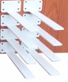 12 Pack 8 Inch White Hidden L Shelf Bracket 1 5 Thicked Irons Metal Industrial Modern Bracket Brackets For Shelves Suppor8 Inch 