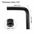 X Autohaux 16mm 0 63 Id 90 Degree Elbow Silicone Reducer Hose Pipe Bend Turbo Water Intercooler Black